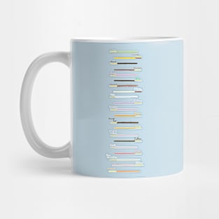 21 flavors of pocky labeled Mug